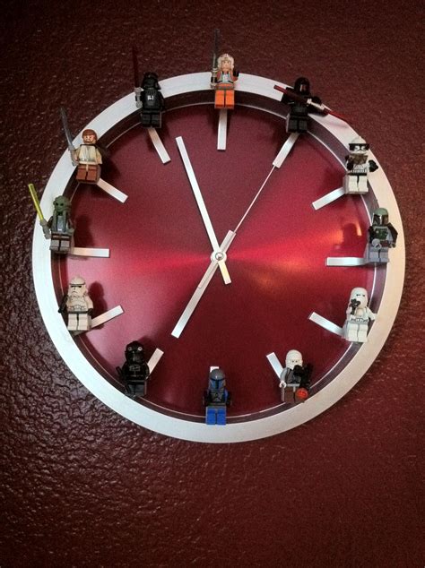 Star Wars Lego Clock I Just Made Really Ties The Room Together Diy