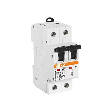 Buy Selvo C 63 Amp Double Pole Mcb Gseldpc12024 White Online At Best