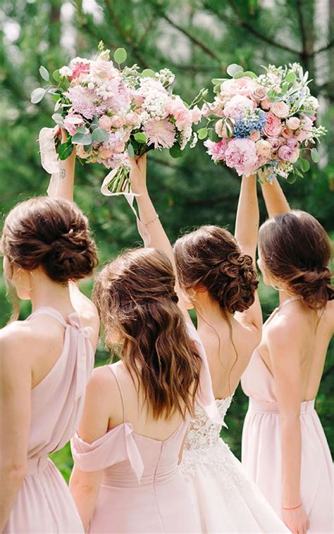Simple Hairstyle For Wedding Bridesmaid