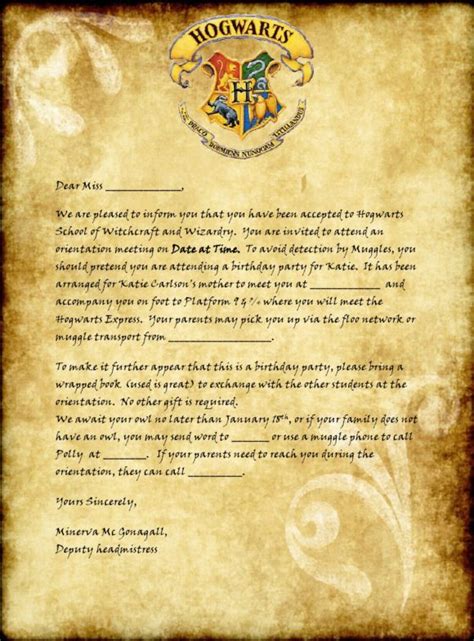 We did not find results for: 29 Printable Hogwarts Acceptance Letter Templates