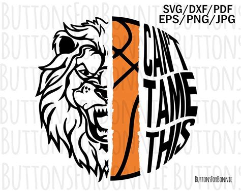 Lions Mascot Lions Svg Basketball Svg Lions Basketball