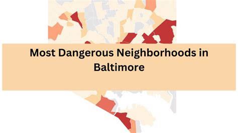 list of top 10 most dangerous neighborhoods in baltimore with highest crime rate 2023