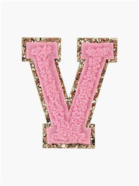 Preppy Pink Varsity Letter V Sticker By Ktp100 Preppy Wallpaper