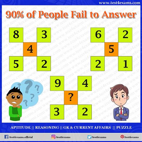 10 Best Math Puzzles With Answers In 2020 Brain Puzzle Test 4 Exams