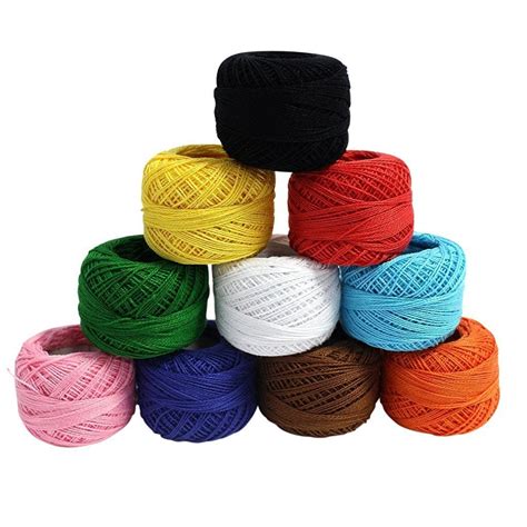 Icraft Rn021pk10 Crochet Cotton Thread Yarn For Knitting And Craft