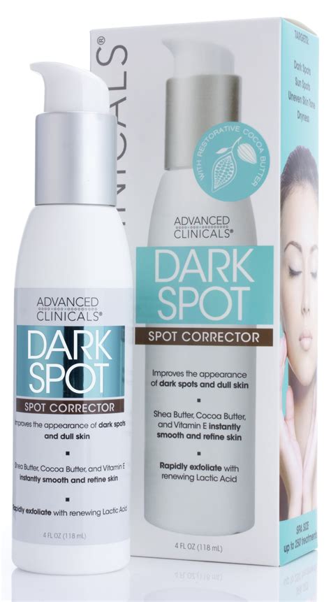 Advanced Clinicals Dark Spot Corrector Cream Shea Butter Helps To Smooth Dull Skin 4 Fl Oz