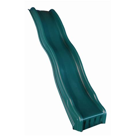 Swing N Slide Green Cool Wave Slide Plastic Slide For 4 Foot Decks