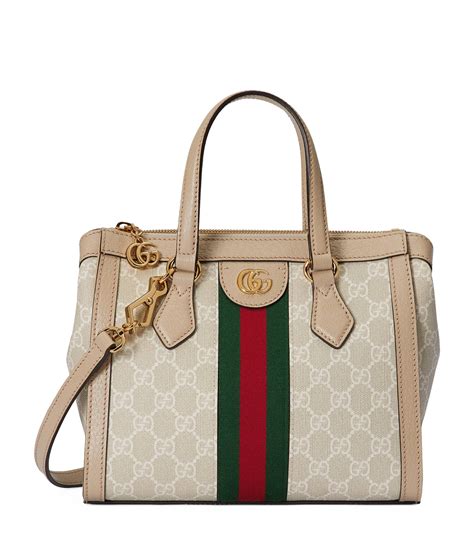 Gucci Neutrals Small Ophidia Gg Tote Bag Harrods Uk