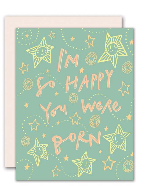 Im So Happy You Were Born Birthday Card Pencil Joy