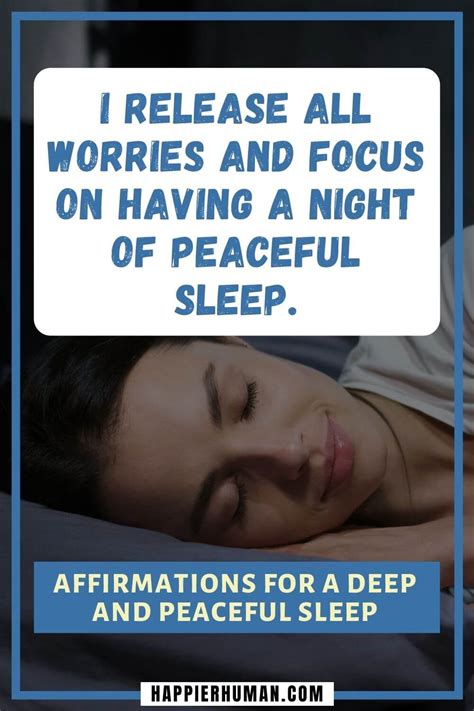 60 Affirmations For A Deep And Peaceful Sleep Happier Human