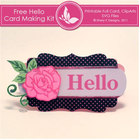 Jul 07, 2020 · commercial license. Free SVG Hello Card Making Kit | Shery K Designs