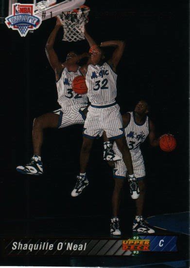 We continue to lead by example and provide our customers the best sports trading cards in the industry. 1992-93 Upper Deck Shaq Basketball True Rookie Card +1B and 1A Traded punched out