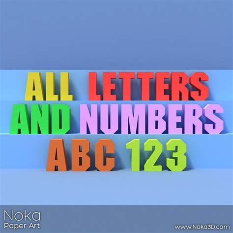 All Letters And Numbers A Z 0 9 Big Letter Decor 3d Diy Etsy Big