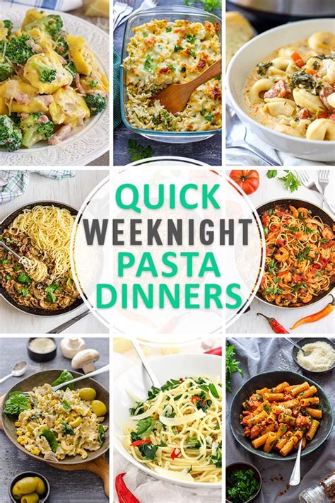 Quick Weeknight Pasta Dinners Happy Foods Tube