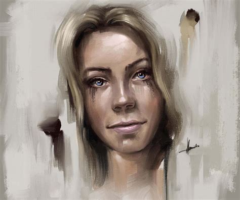 Concept Art And Photoshop Brushes Digital Oil Loose Portrait Painting