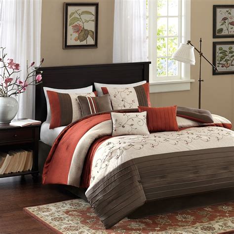 Come to walmart canada to bring relaxation home. King Size New Serene Embroidered 7 Piece Comforter Set ...