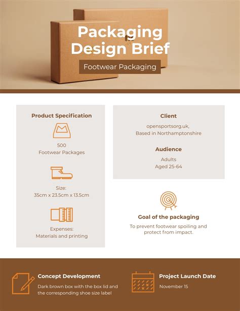 Packaging Design Brief Template Visme 50 Useful Design Brief