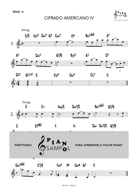 Cifrado Americano Iv Descargar Partitura Pdf Piano Material De Música