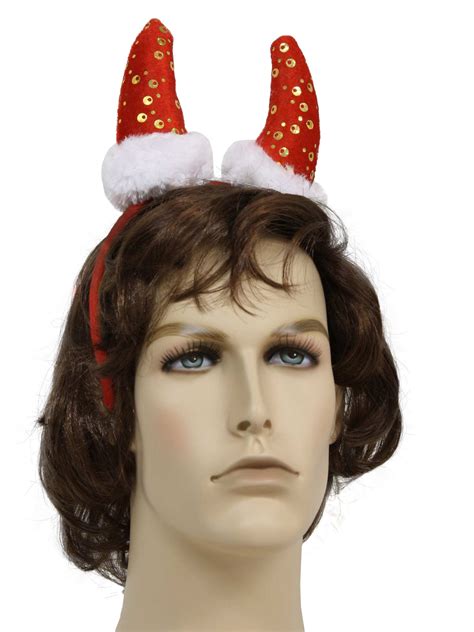 Ugly Christmas Horned Santa Hat Devil Headband Perfect With Your Ugly
