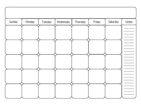 20 Blank Calendar Free Download Printable Calendar Templates ️