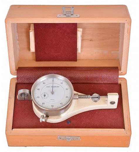 Sold Price Jka Feintaster Bench Micrometer Box Mounted Instrument
