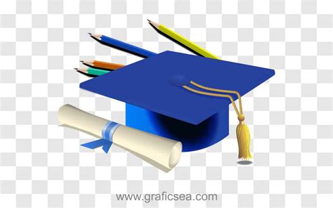 Blue Graduation Cap With Diploma Png Clipart Free Graficsea