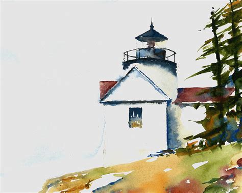 Bass Harbor Lighthouse Painting By William Beaupre