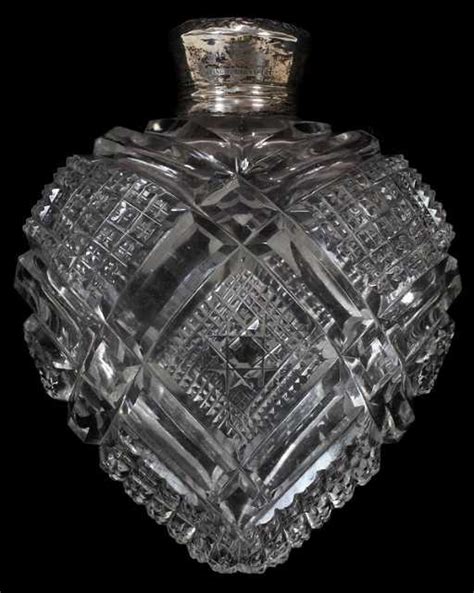 111386 Unger Bros Sterling And Cut Glass Perfume Bottle