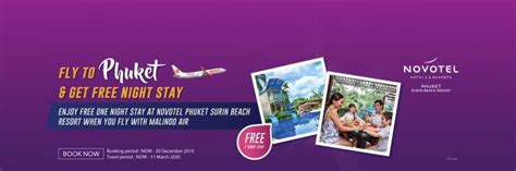 You've come to the right place, because at our website, we can provide you not only free but also useful malindo air discount codes and voucher codes to help. Malindo Air Fly To Phuket & Get FREE Night Stay Promotion ...
