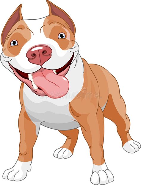 Cane Di Pitbull Illustrazione Vettoriale Illustrazione Di Mammifero