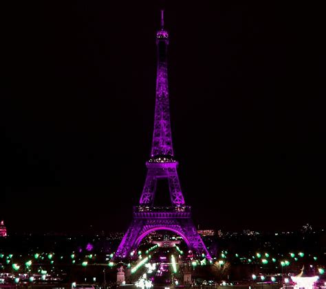 Light Up The Night In Purple Paris Eiffel Tower Tower In Paris