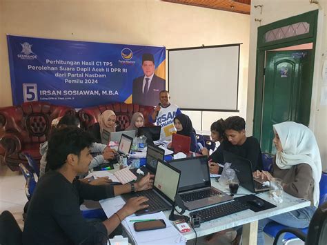Hasil Rekap C Irsan Sosiawan Kunci Kursi Ke Dpr Ri Dapil Aceh