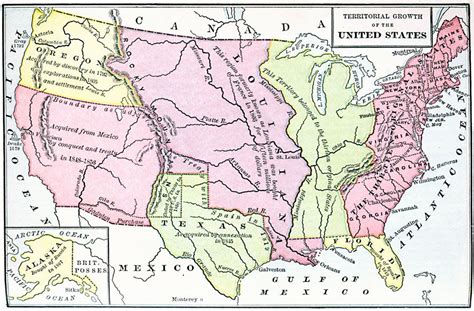 Map Of Territorial Growth Of The United States Ap Us History Ancient