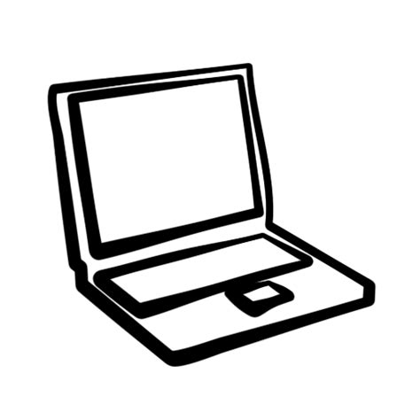 Collection of Laptop PNG Black And White. | PlusPNG