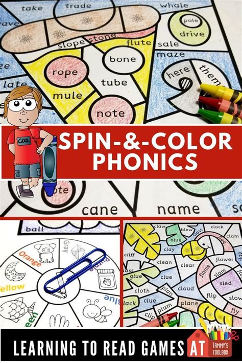 Turn Learning Phonics Sounds Into A Coloring Game With Spin And Color