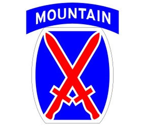 Us Army 10th Mountain Division Patch Vector Files Dxf Eps Svg Etsy