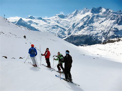 Ski And Snowboard Saas Grund Winter Sports In And Near Saastal