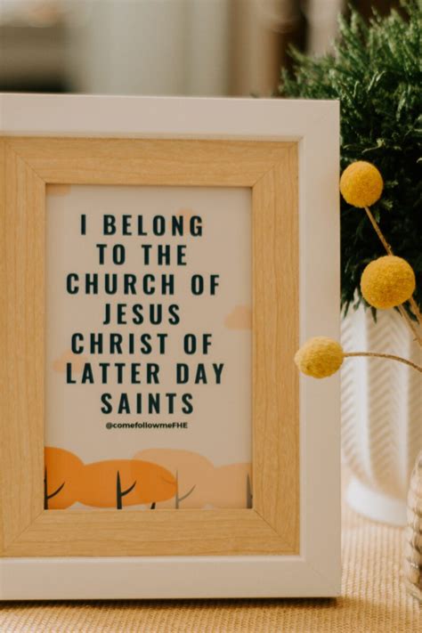 I Belong To The Church Of Jesus Christ Of Latter Day Saints Print