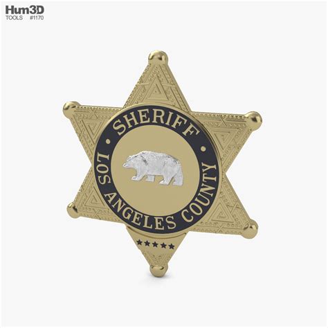 Los Angeles County Sheriff Badge 3d Model Clothes On Hum3d