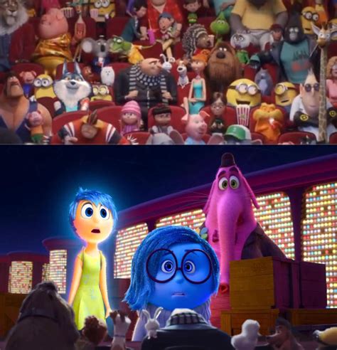 Illumination Characters Watching Inside Out 2015 By Blue Foxy2002 On