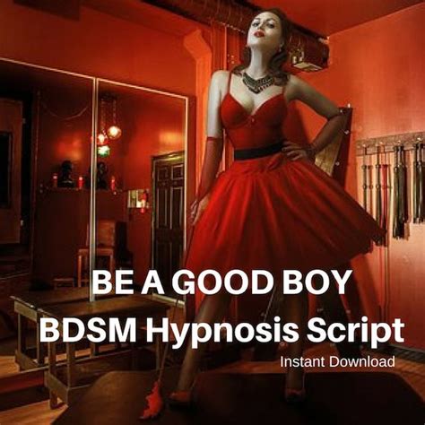Bdsm Hypnosis Script For Priming Obedience Be A Good Etsy