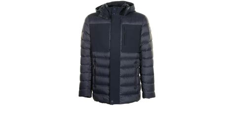 Colmar Down Jacket In Double Fabric With Hood In Blue For Men Lyst