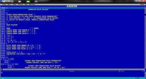 Pernahkah anda mendengar istilah software atau perangkat lunak komputer? Membuat Program Menggunakan Qbasic