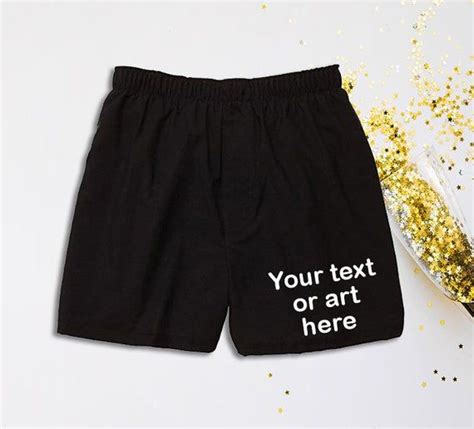 Custom Boxers Your Text Here Boxers Custom Boxer Shorts Personalized