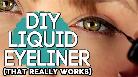 How To Make Eyeliner That Really Works Diy Liquid Eyeliner Youtube