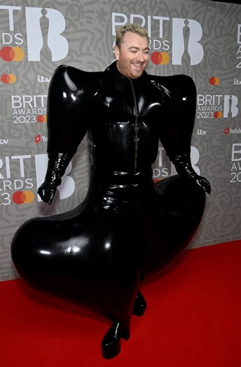 Sam Smith At The 2023 Brits Sam Smith Wears Inflatable Jumpsuit To