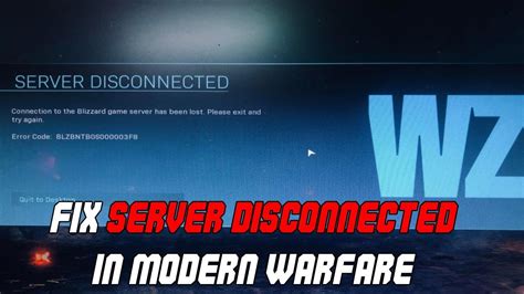 Codwarzone How To Fix Server Disconnect Issue Youtube