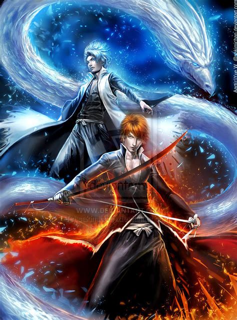 Toshirou And Ichigo Bleach Anime Fan Art 17429928 Fanpop