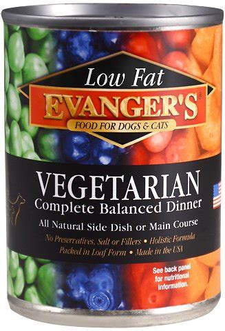 Royal canin veterinary diet gastrointestinal low fat canned dog food. Evanger's Low Fat Vegetarian Dinner Canned Dog & Cat Food ...