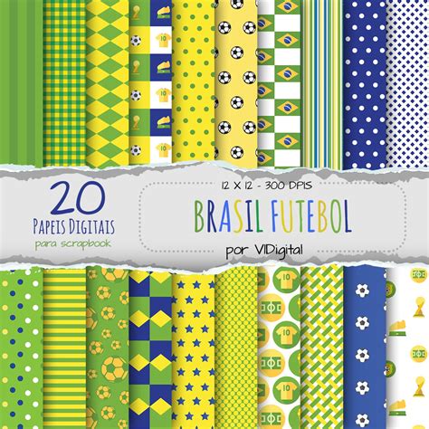 Brasil futebol expo | 410 followers on linkedin. BRASIL-02 Papel Digital - Brasil Futebol Copa no Elo7 ...